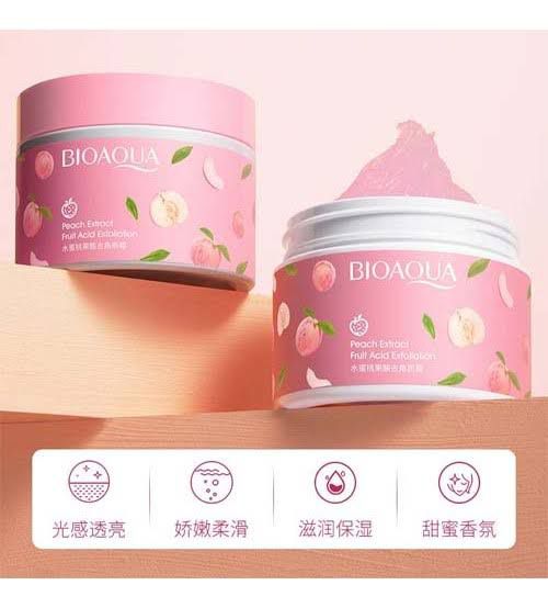 Bioaqua Peach Extract Exfoliating Face Gel Cream – Fruit Acid Gentle Peeling Gel 140g