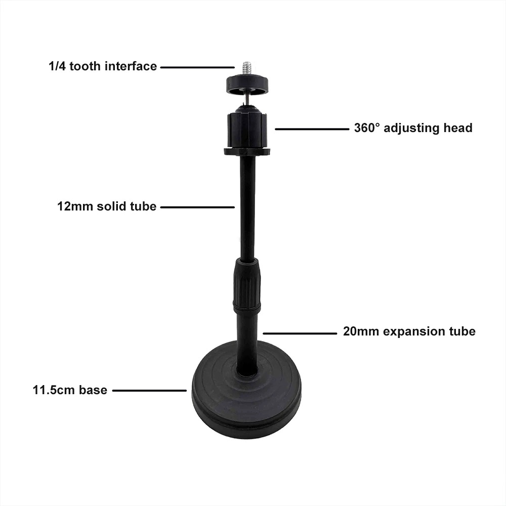 Multi-functional Microphone Stand & Adjustable Phone Holder