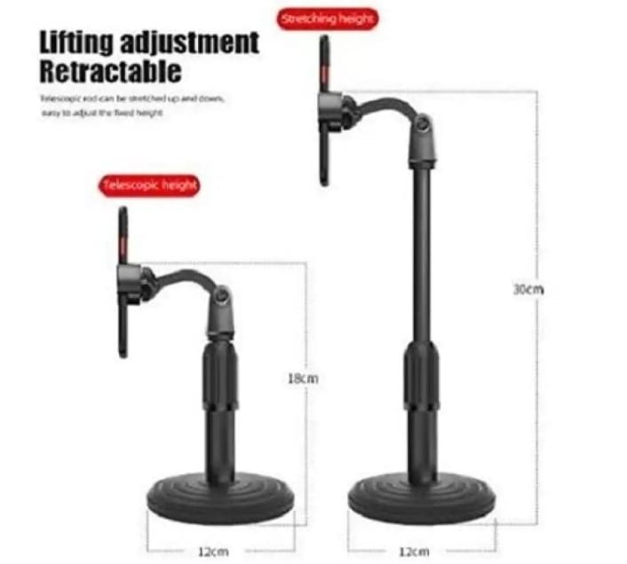 Multi-functional Microphone Stand & Adjustable Phone Holder