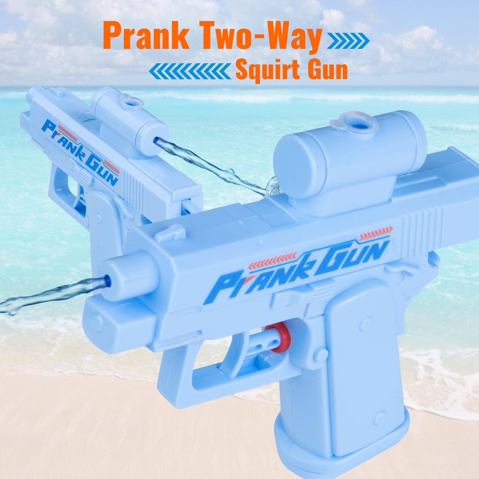 Two-Way Prank Water Gun | Reversible Squirt Battle Toy | Outdoor Summer Party Fun & Creative Jokes