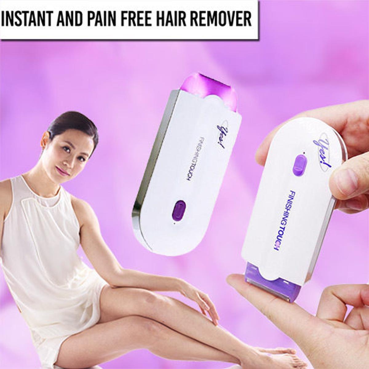 Finishing Touch Yes Hair Remover – Rechargeable Painless Facial & Body Hair Removal Device for Women