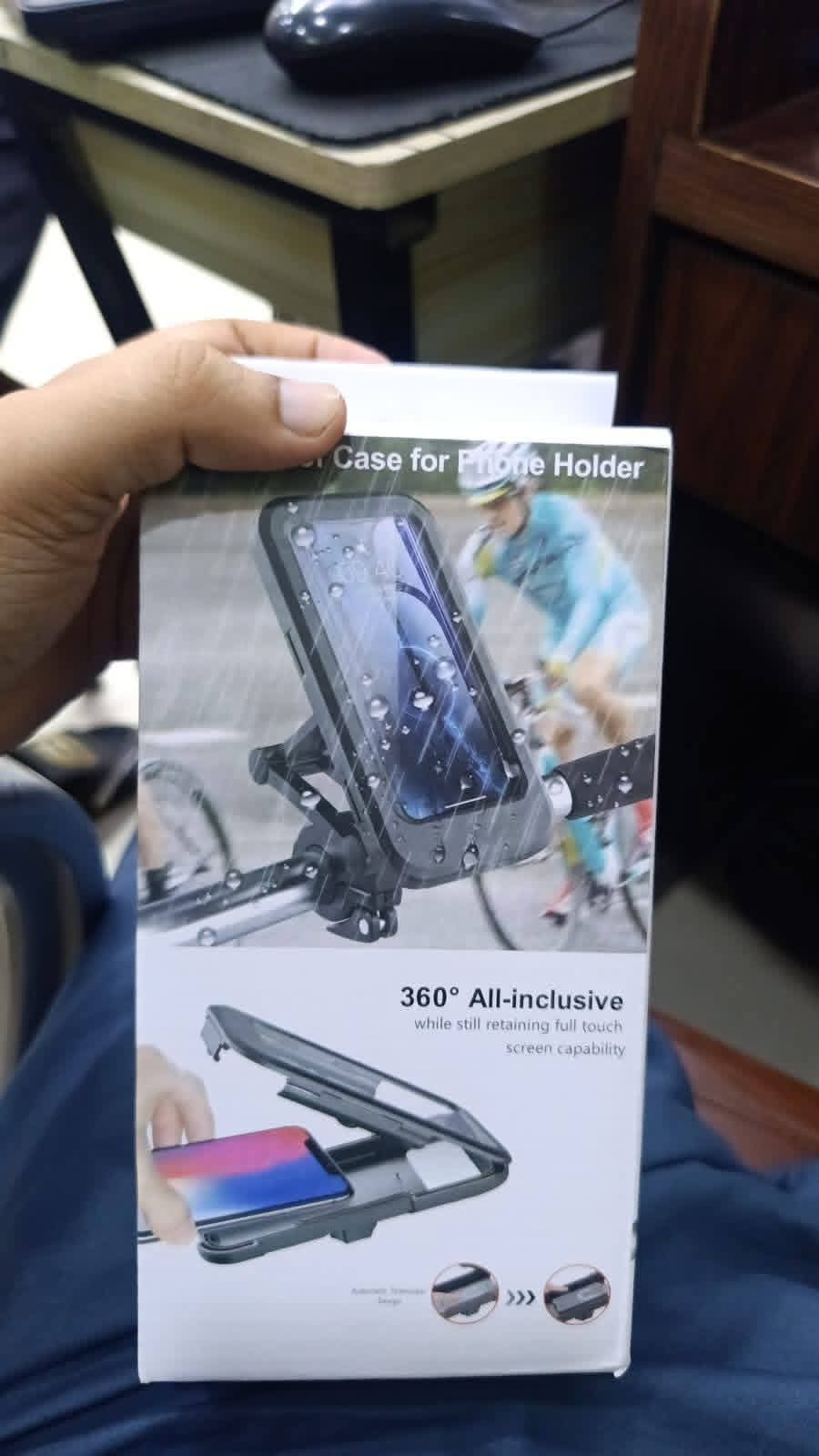 Waterproof Bike Phone Mount – 360° Rotatable Motorcycle & Bicycle Mobile Holder