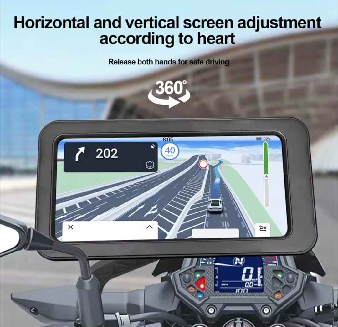 Waterproof Bike Phone Mount – 360° Rotatable Motorcycle & Bicycle Mobile Holder