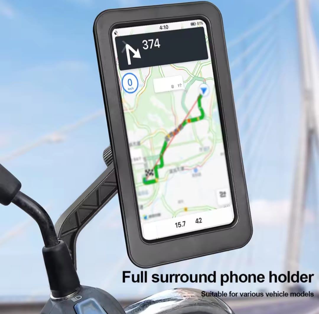 Waterproof Bike Phone Mount – 360° Rotatable Motorcycle & Bicycle Mobile Holder