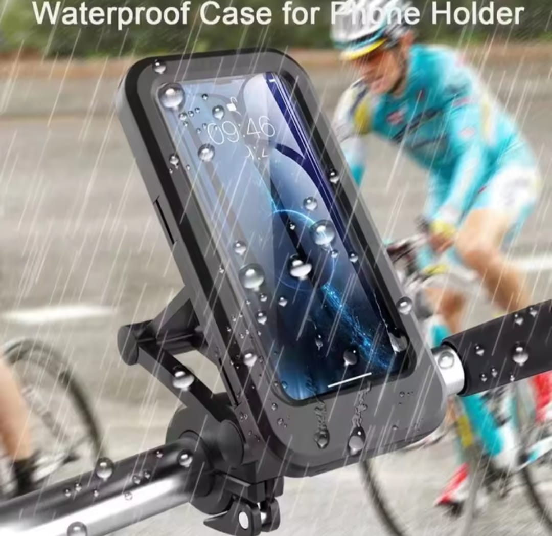 Waterproof Bike Phone Mount – 360° Rotatable Motorcycle & Bicycle Mobile Holder