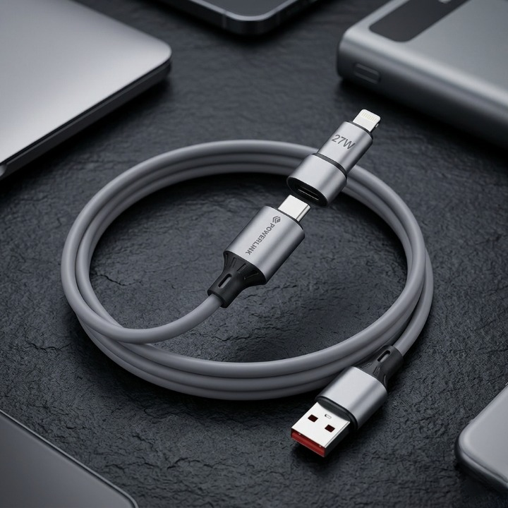 PowerLink Python 4-in-1 Fast Charging Cable – 100W Super Fast Charging & Data Sync Cable - Image 5