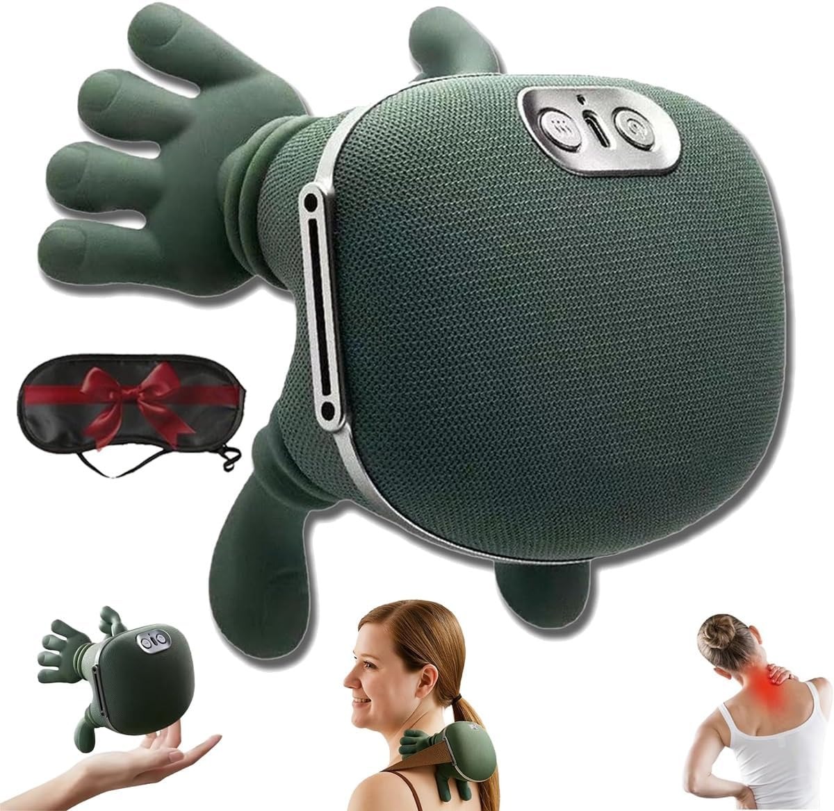 Smart Finger Pressure Neck Massager – Electric Heated Deep Kneading Shoulder & Back Massager
