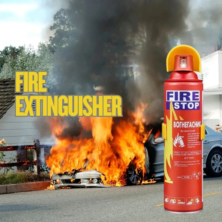 Fire Stop Emergency Flame Retardant Spray – Portable Mini Fire Extinguisher for Car, Home & Camping (500ml) - Image 3