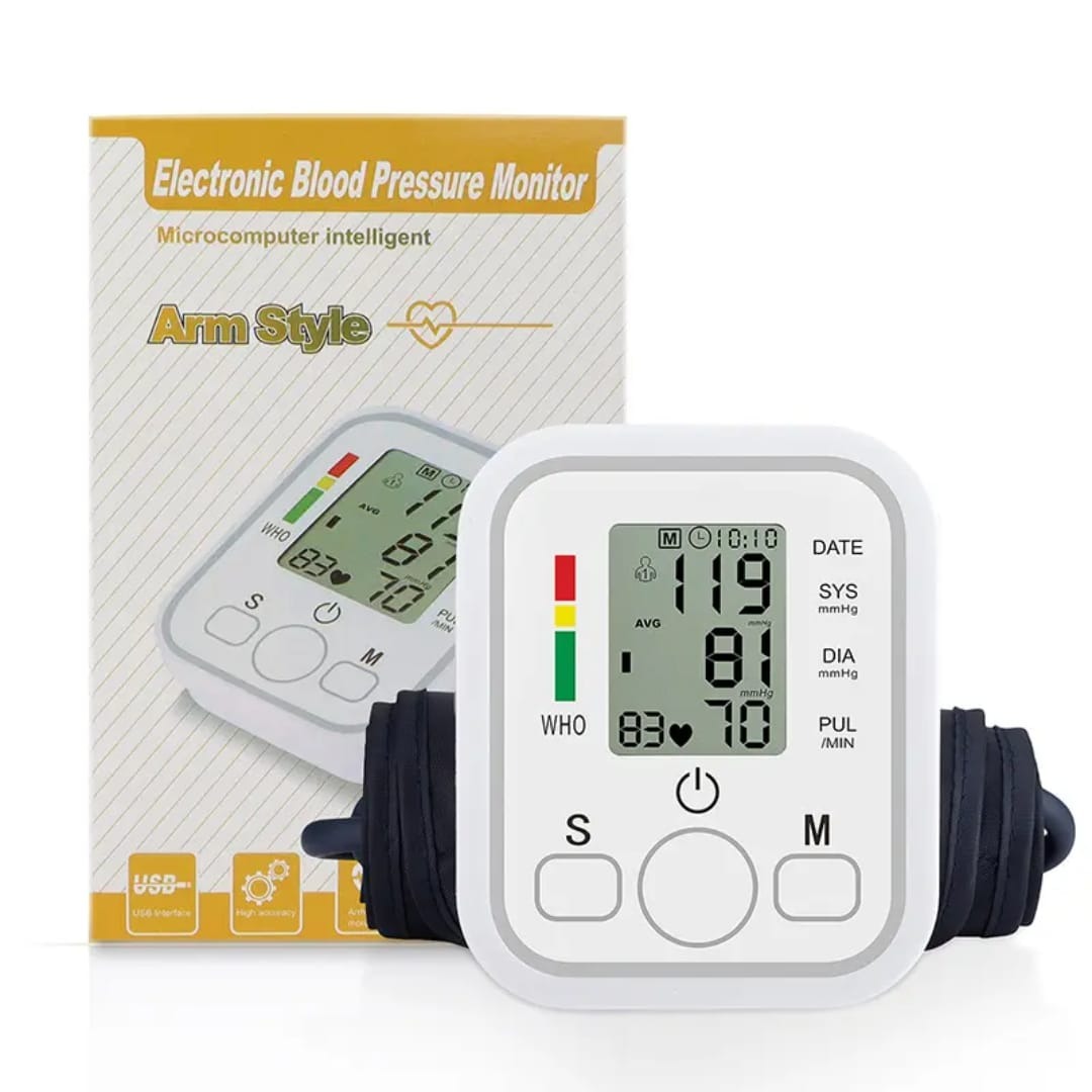 Digital Blood Pressure Monitor – Fully Automatic Upper Arm BP Machine with Heart Rate Detection, Accurate Readings, Easy-to-Use Home Health Device (Without Cell) - Image 3