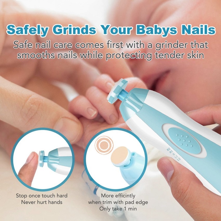 Premium 6-in-1 Electric Baby Nail Trimmer Set β Safe Infant Nail Filer with Storage Case - Image 4