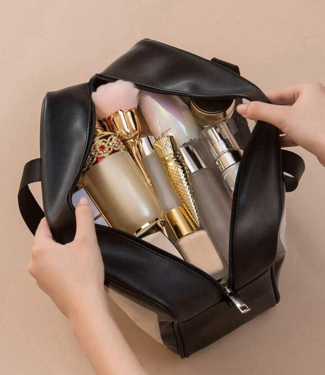Premium PVC Waterproof Washbag β Portable Clear Toiletry & Makeup Organizer Bag - Image 3