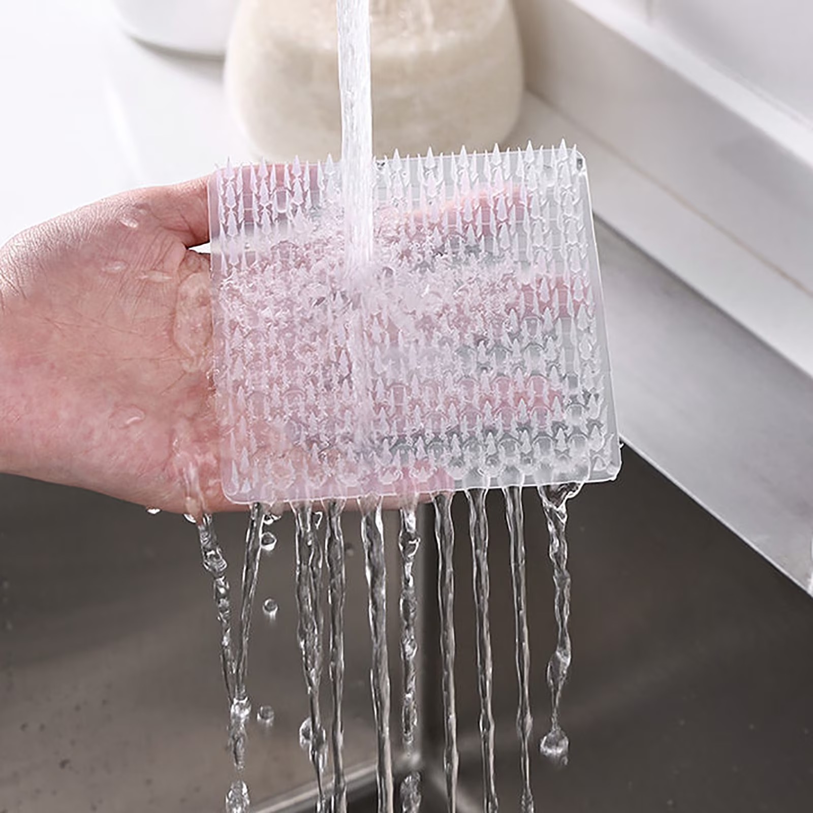 Silicone Fruit & Vegetable Cleaning Brush with Handle - Pack of 12 - Image 5