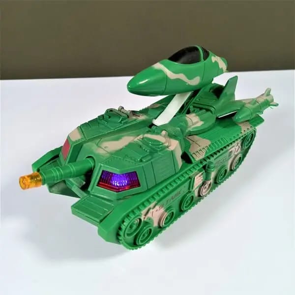 2‑in‑1 Military Aircraft & Tank Toy | Transformable Fighter Jet & Tank | Durable & Safe for Kids (random colour) - Image 4