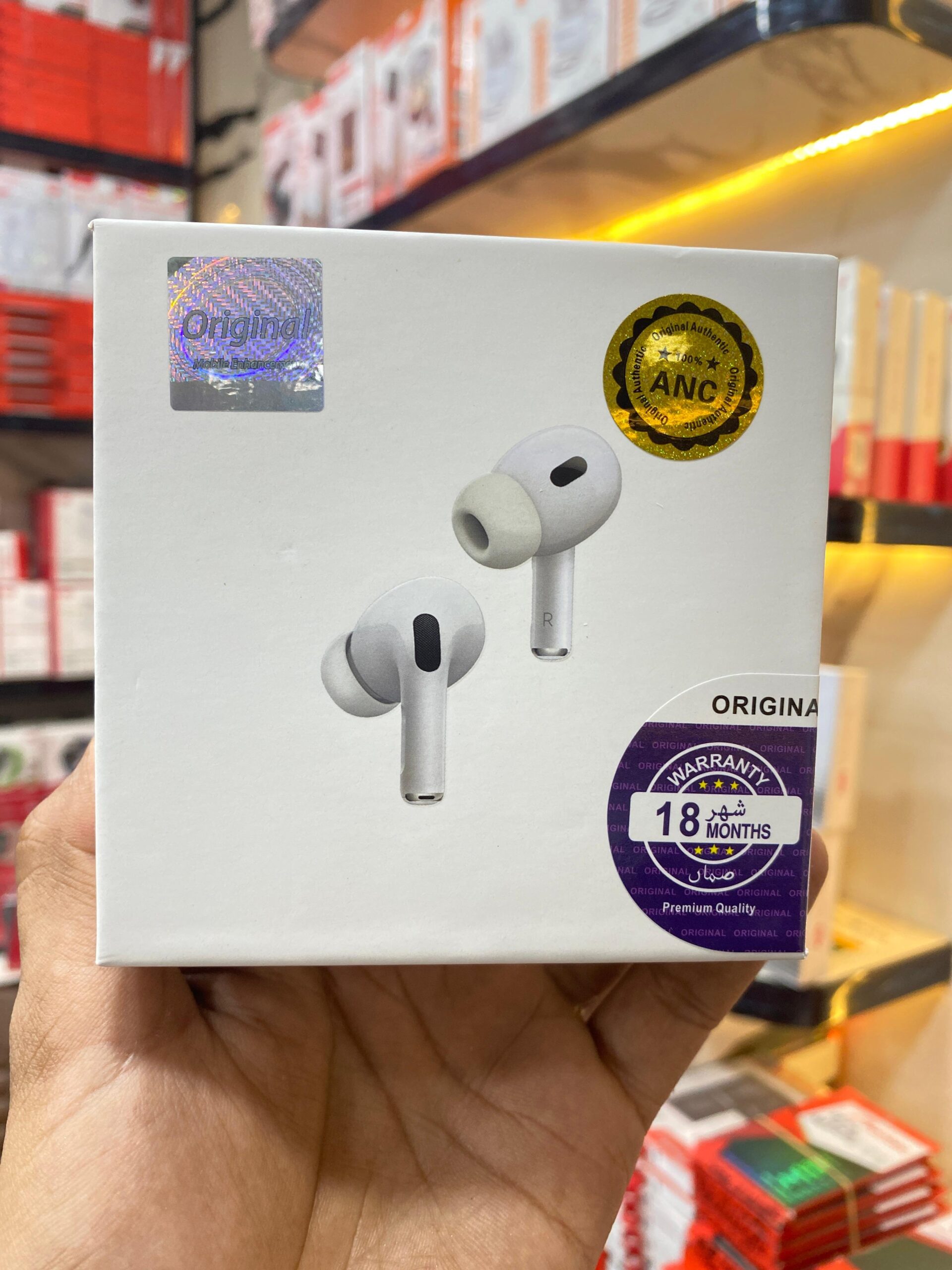 ANC Wireless Earbuds with Active Noise Cancellation & Charging Case – White - Image 5