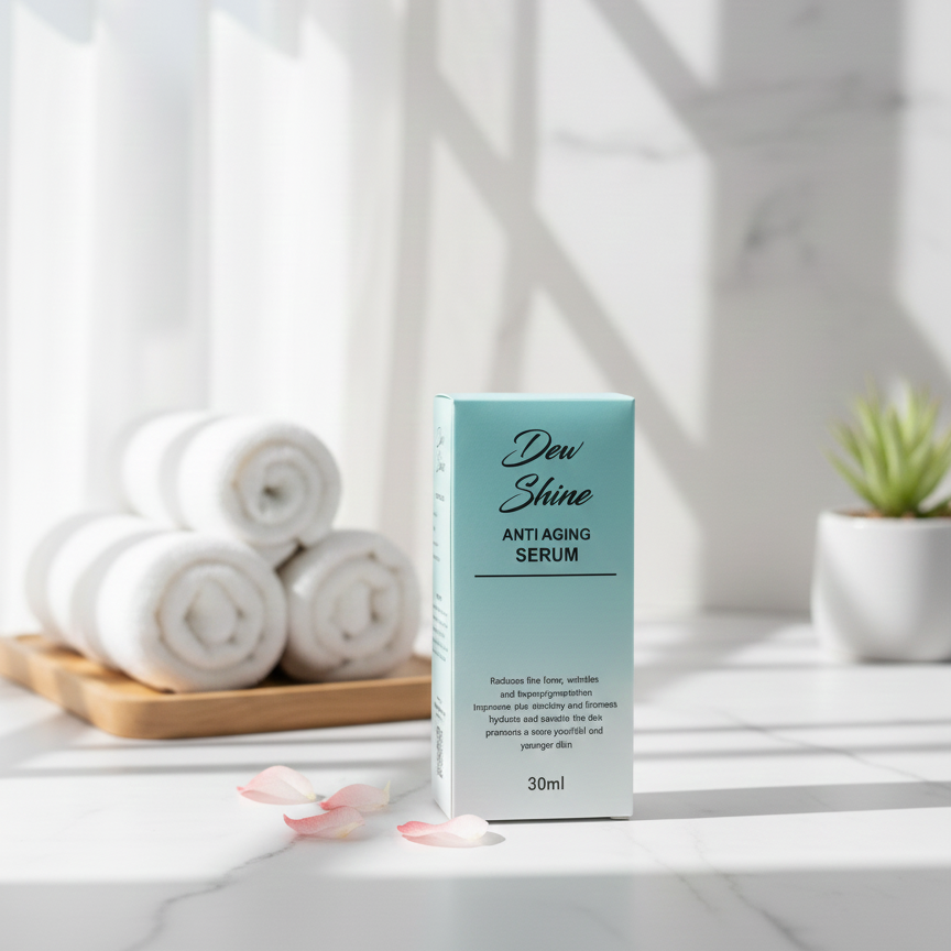 Dew Shine Anti Aging Serum Gentle Formula Reduces Fine Lines Improves Skin Elasticity Provides Radiant Glow And Smooth Texture For Daily Use - 30ml - Image 3