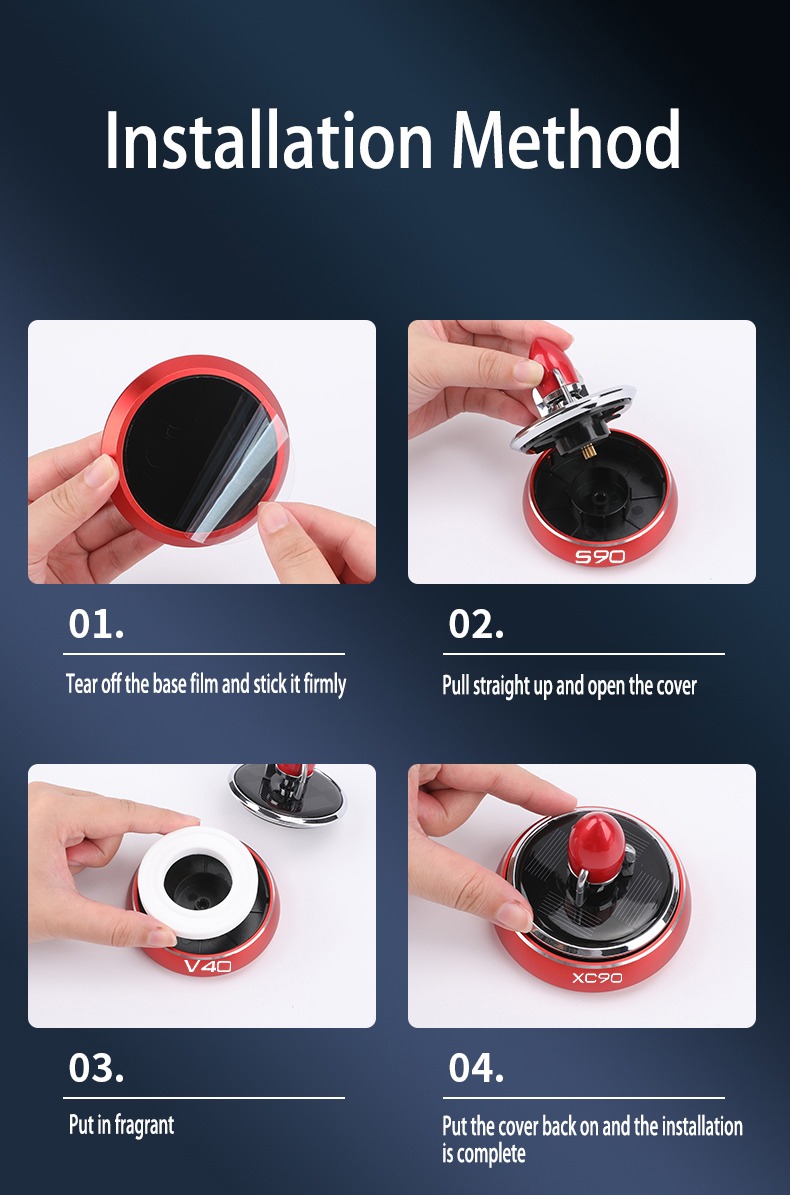 Solar Powered Speech Rocket Car Air Freshener – Rotating Solar Fragrance Diffuser | Long-Lasting Aroma & Stylish Dashboard Decor (Speech Rocket) - Image 4
