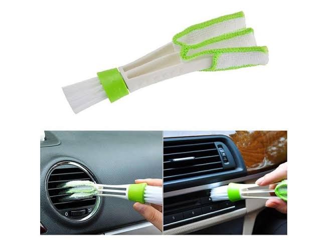 2-in-1 Car Air Conditioning Vent Cleaning Brush - Multi-Functional Microfiber Detailing Tool - Image 3