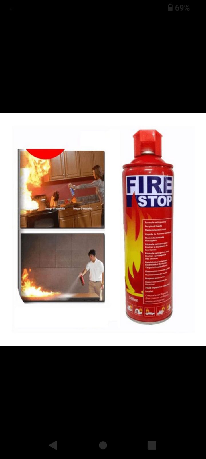 Fire Stop Emergency Flame Retardant Spray – Portable Mini Fire Extinguisher for Car, Home & Camping (500ml) - Image 5