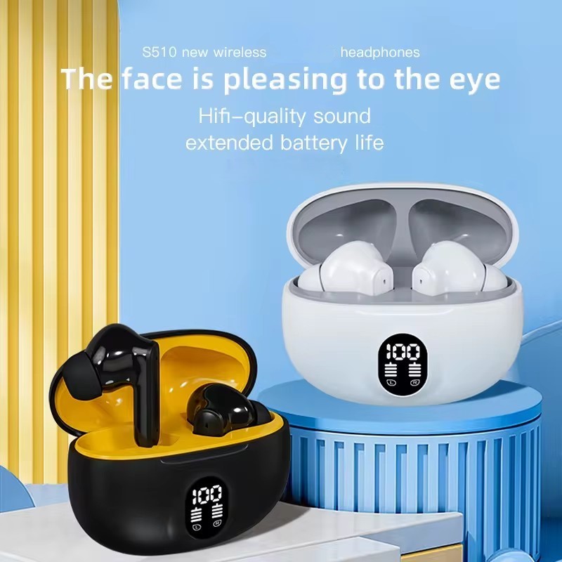 Stereo Wireless Earphones 895B – Bluetooth V5.4, Premium Deep Bass, Waterproof, Dustproof, LCD Display, Long Battery Life (Random Color) - Image 2