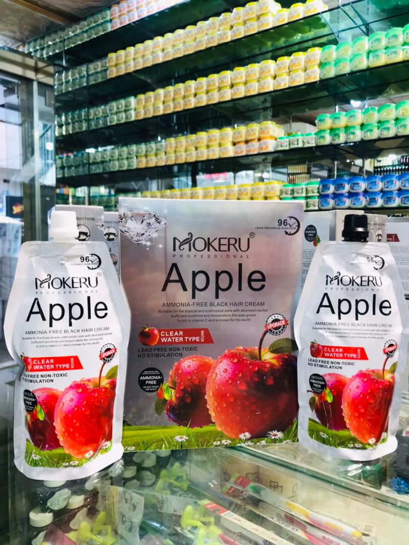 MOKERU Professional Apple Hair Dye | Natural Black Hair Color 500ml + 500ml - Image 4