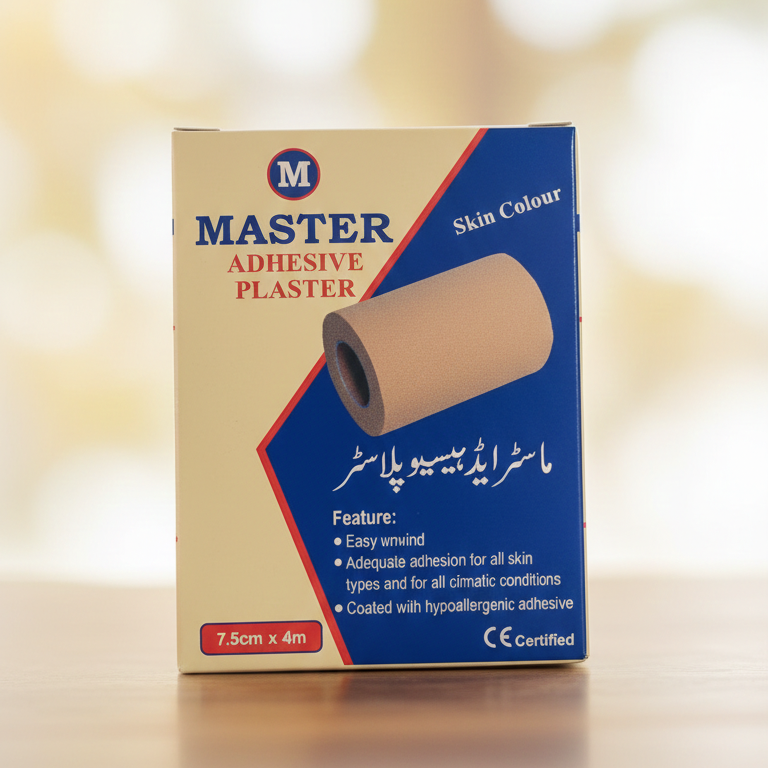 Master 3-Inch Adhesive Plaster – Strong, Breathable & Skin-Friendly Medical Tape for Wound Protection, Bandage Fixing & First-Aid Use - Image 2