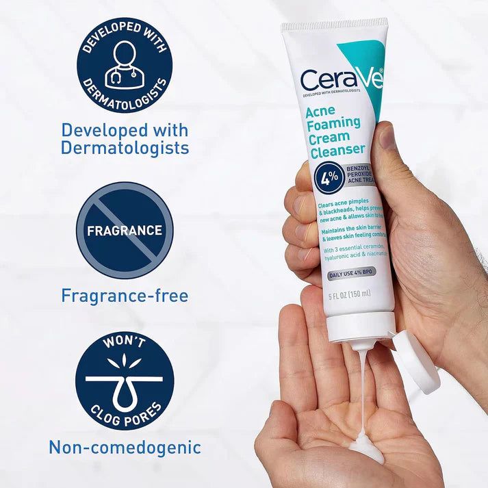 CeraVe 4 in 1 Skincare Kit Night Cream, Sunblock, Cleanser & Serum for Radiant Skin - Image 4