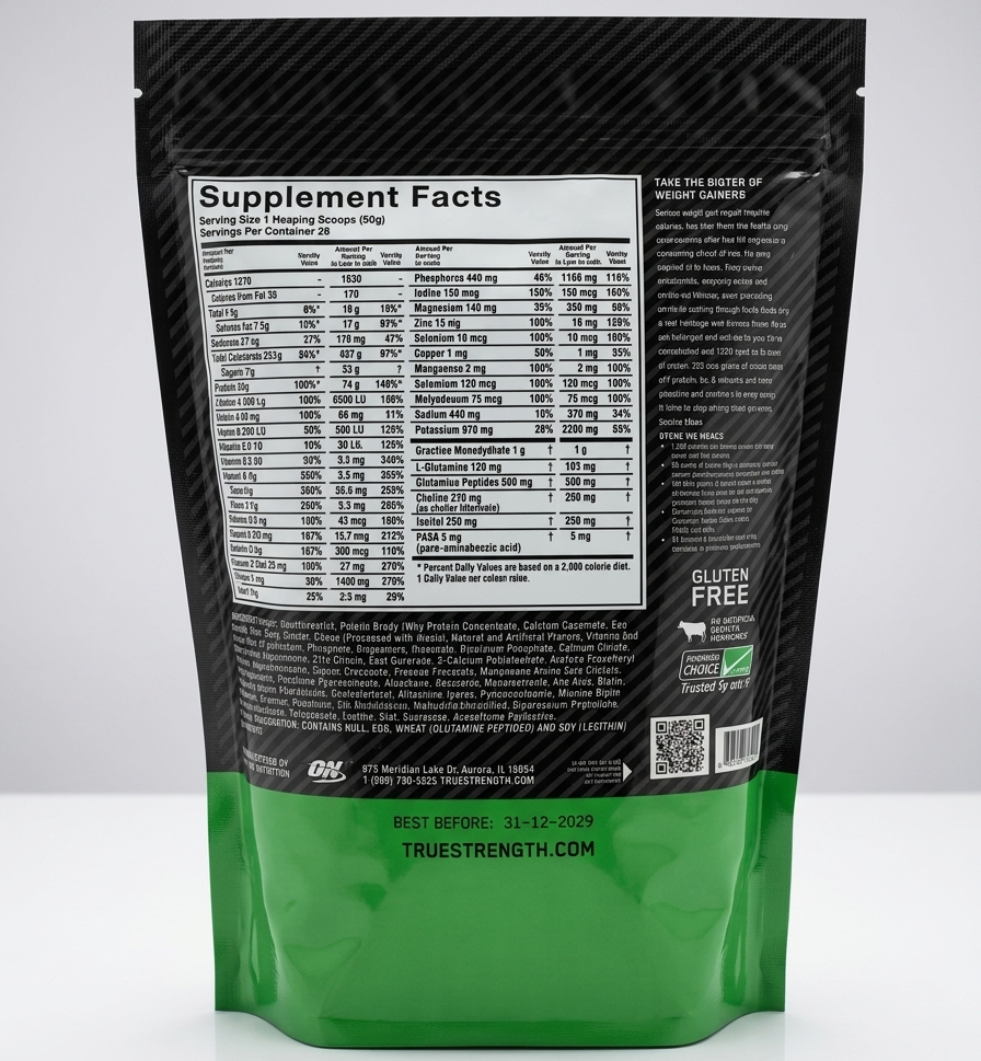 Optimum Nutrition Serious Mass 2LB Weight Gainer – High Calorie Muscle Mass Support - Image 2