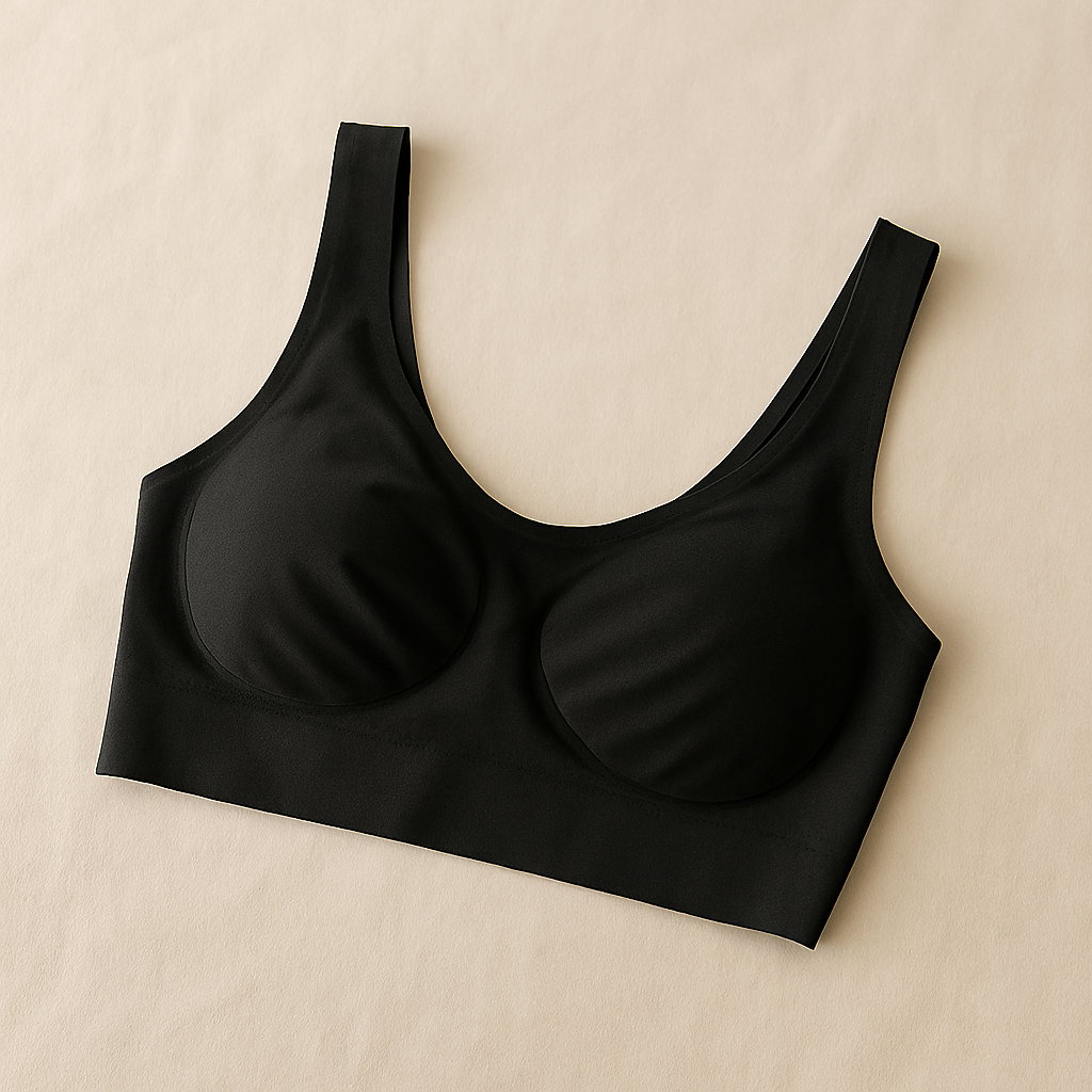 Ladies Air Bra – Soft Jersey Fabric, Plain Non-Padded Design, Comfortable & Lightweight Everyday Wear Lingerie in Black Color (Stretchable Size) - Image 4
