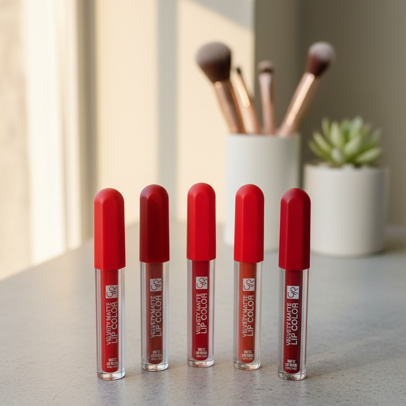 6 Pcs Lip Gloss Set – Liquid Formula with Shades of Red, Smooth Application, Long-Lasting Shine & Moisture, Perfect for Everyday & Party Makeup - Image 3