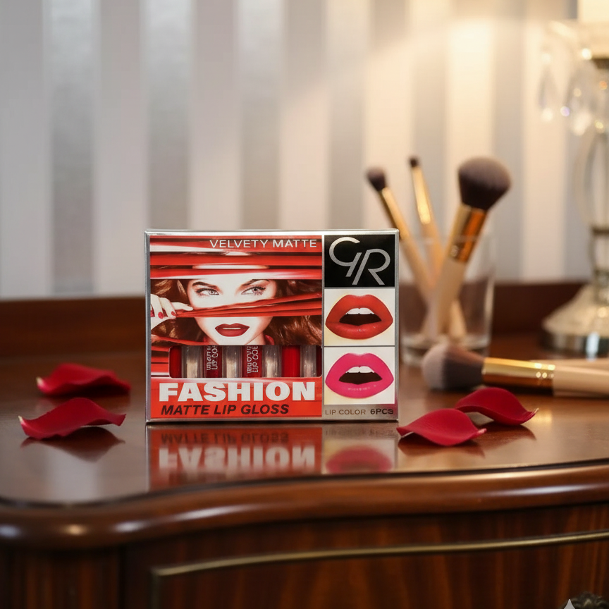 6 Pcs Lip Gloss Set – Liquid Formula with Shades of Red, Smooth Application, Long-Lasting Shine & Moisture, Perfect for Everyday & Party Makeup - Image 5