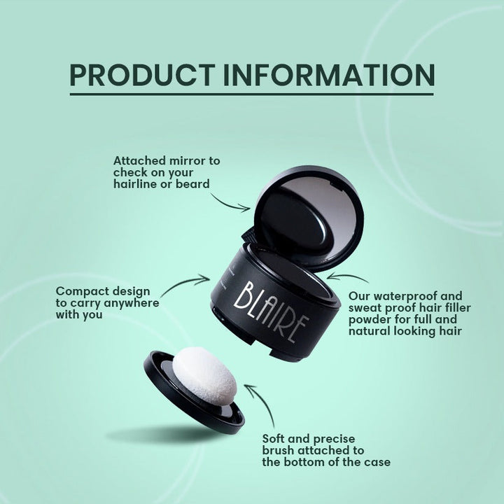 BLAIRE Hair Filler Powder – Instant Root & Thinning Hair Concealer - Image 4