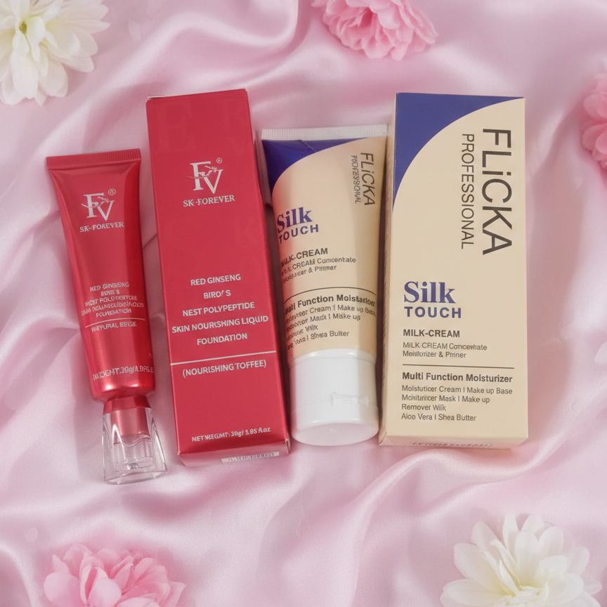 Flicka 2-in-1 Makeup Deal – Primer(60g) + Foundation(30g) Combo - Image 5