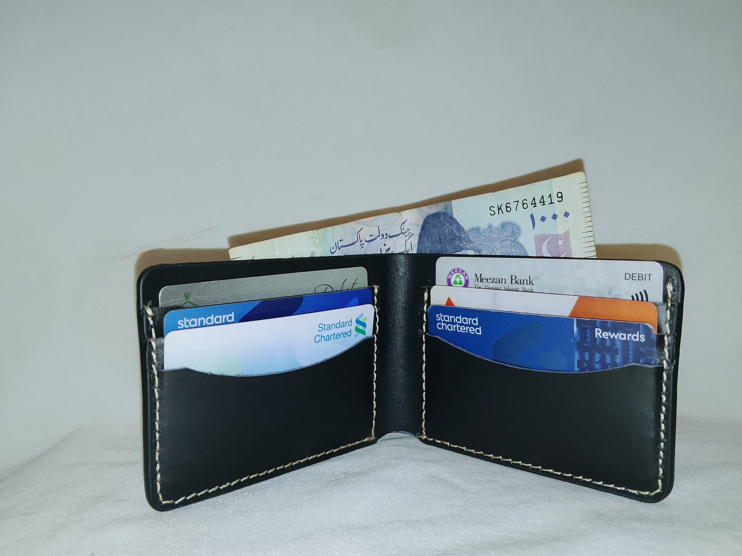 Men’s Rugged Leather Wallet | Black Cow Leather | Durable & Stylish | Premium Quality - Image 4