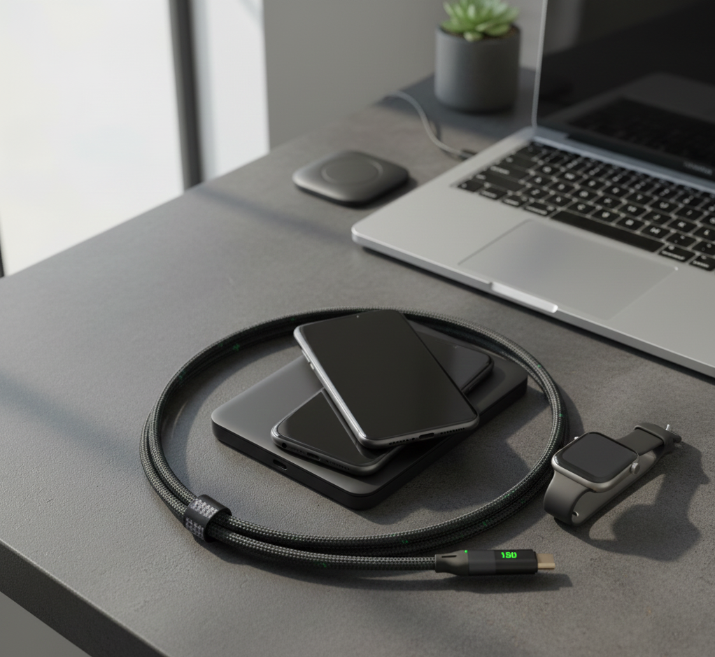 Sabawoon Type-C to Type-C 120W Fast Charging Cable – Ultra-Durable, Super-Speed Power Delivery - Image 3
