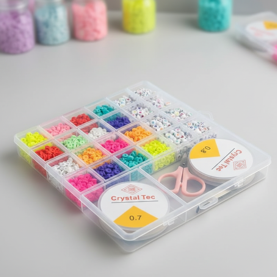 DIY Beads Box – Colorful Beads Set for Necklace & Jewelry Making - Image 2