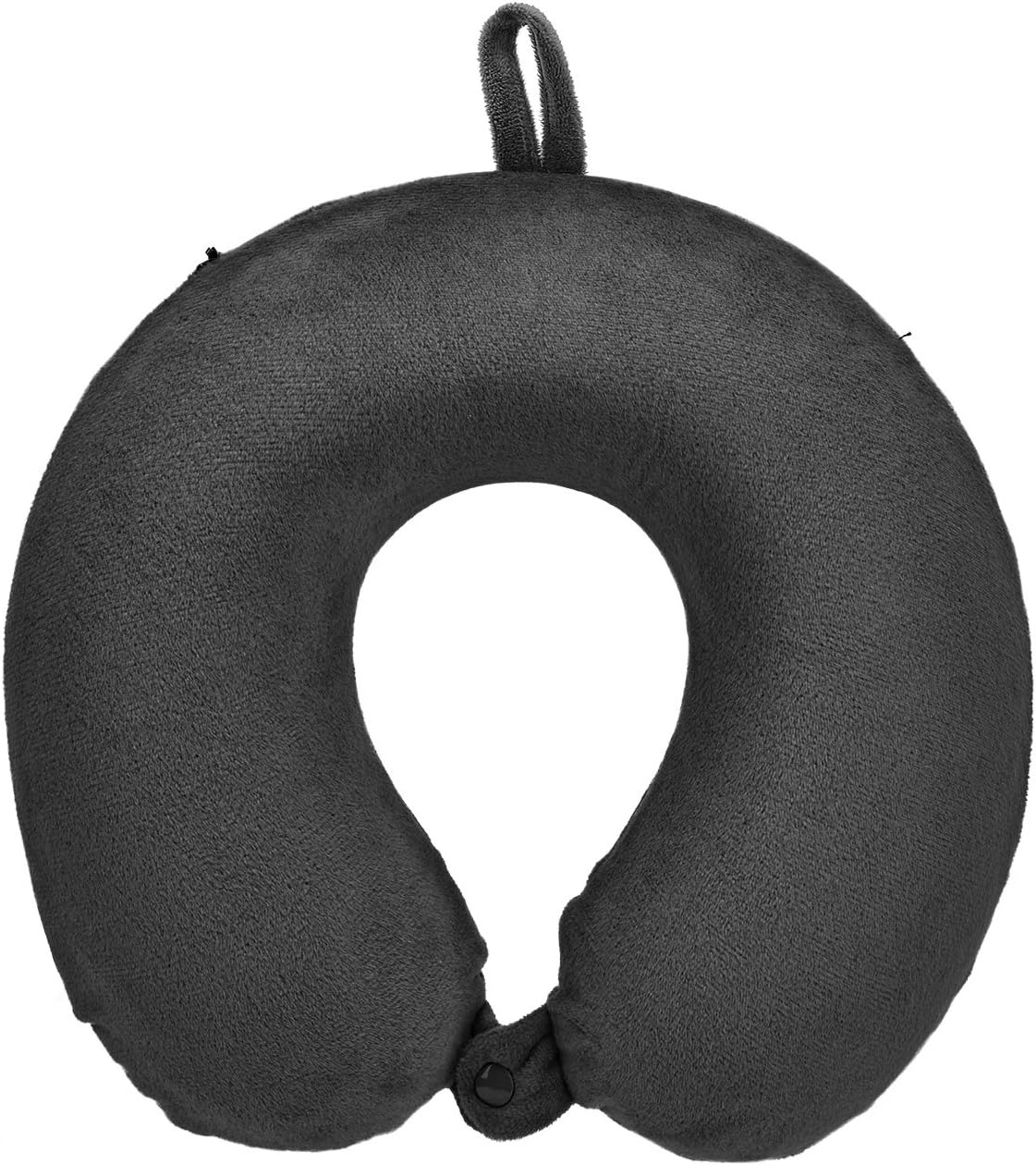 H HOMEWINS 100% Pure Memory Foam Travel Pillow – Soft Neck & Head Support Cushion for Airplane, Car, Home & Office (Black) - Image 4