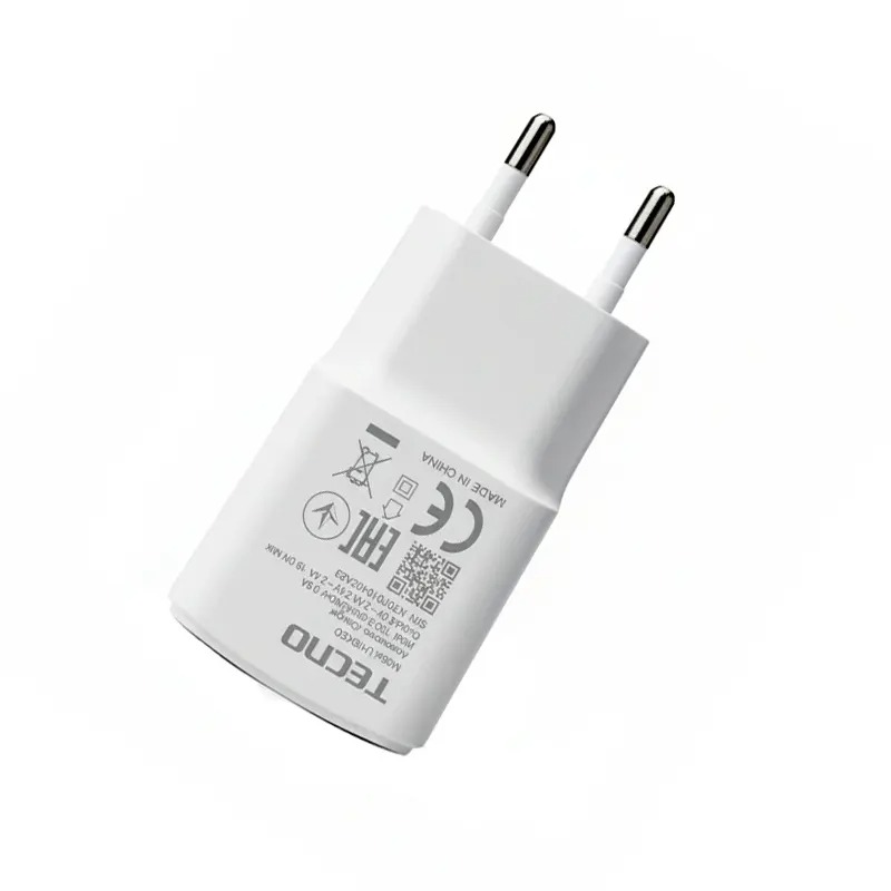 Tecno Fast Charging Charger with USB Cable Complete Set | Original Quality Power Adapter for Tecno Mobile Phones - Image 3