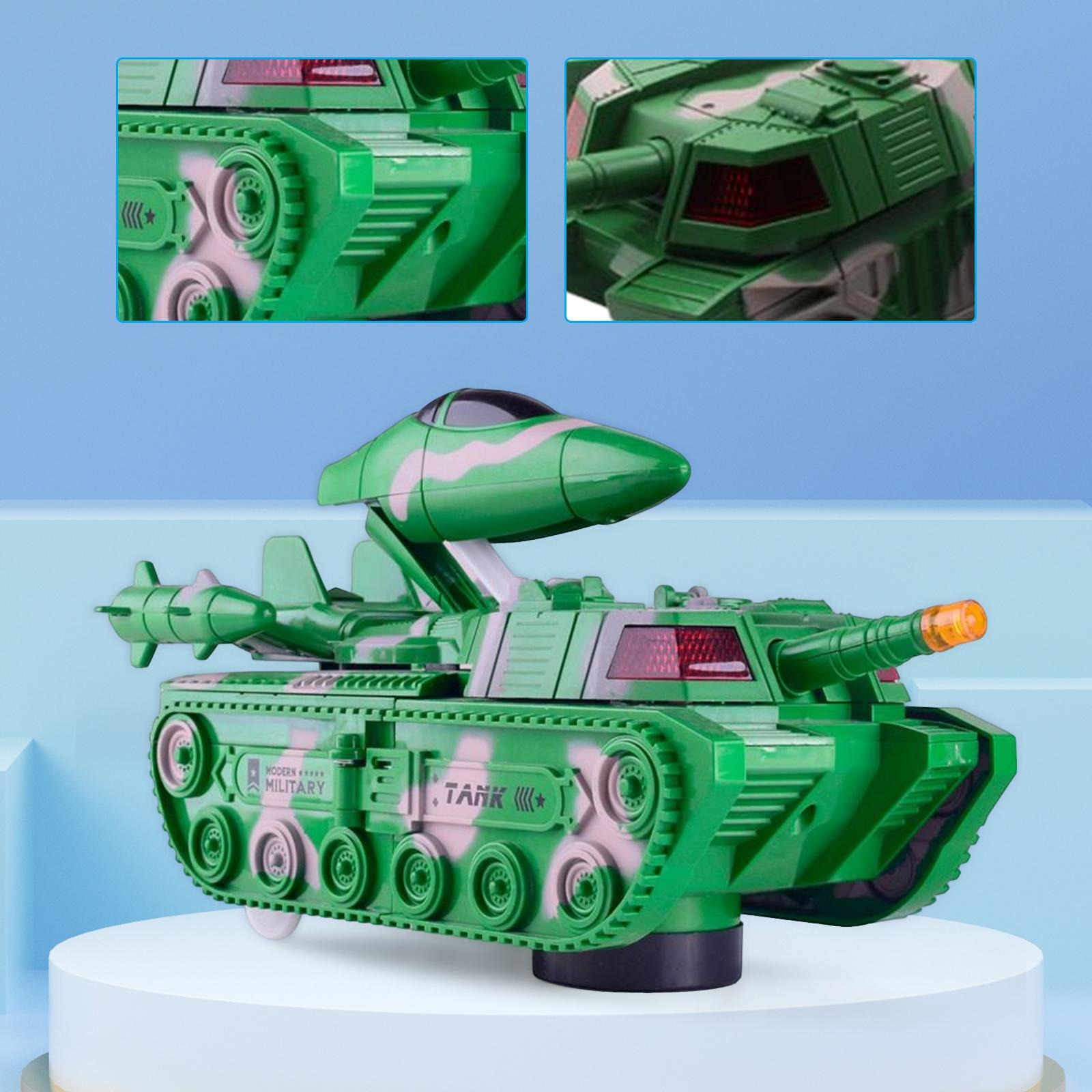 2‑in‑1 Military Aircraft & Tank Toy | Transformable Fighter Jet & Tank | Durable & Safe for Kids (random colour) - Image 2
