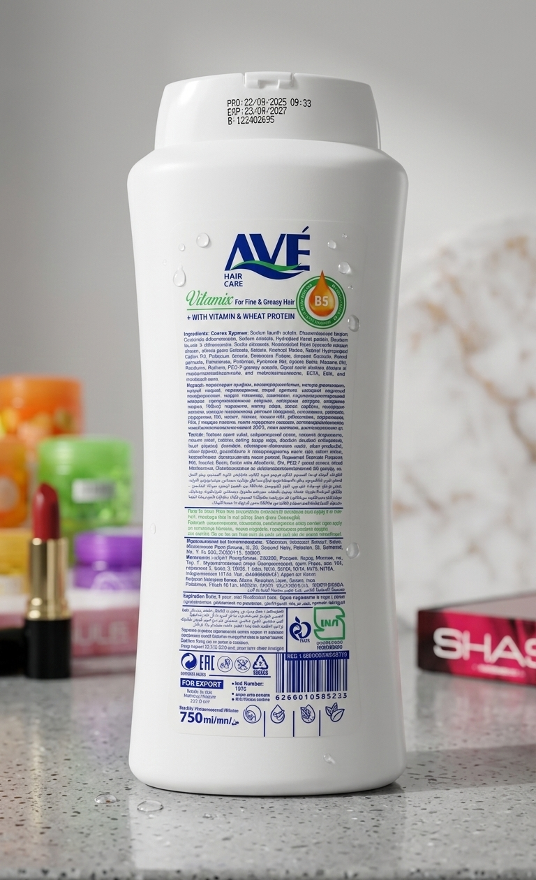 AVE Vitamix Hair Shampoo 750 ml – Deep Cleansing & Nourishing Formula - Image 2
