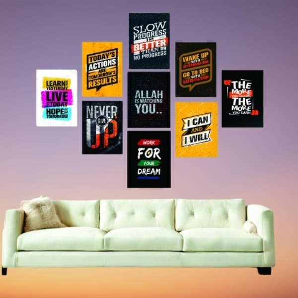 Set of 9 Premium Wall Art Photo Tiles – Modern Home Decor Sets 8x11 - Image 2