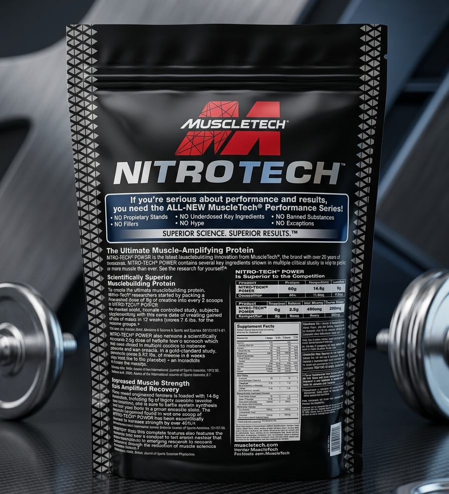MUSCLETECH NITRO-TECH 100% Whey Gold Protein Powder 2lbs – Premium Whey Blend for Muscle Recovery & Lean Muscle Support - Image 2