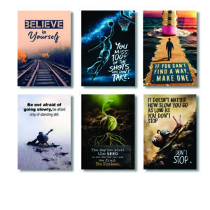 Set of 6 Premium Wall Art Photo Tiles – Modern Home Decor Sets 8x11